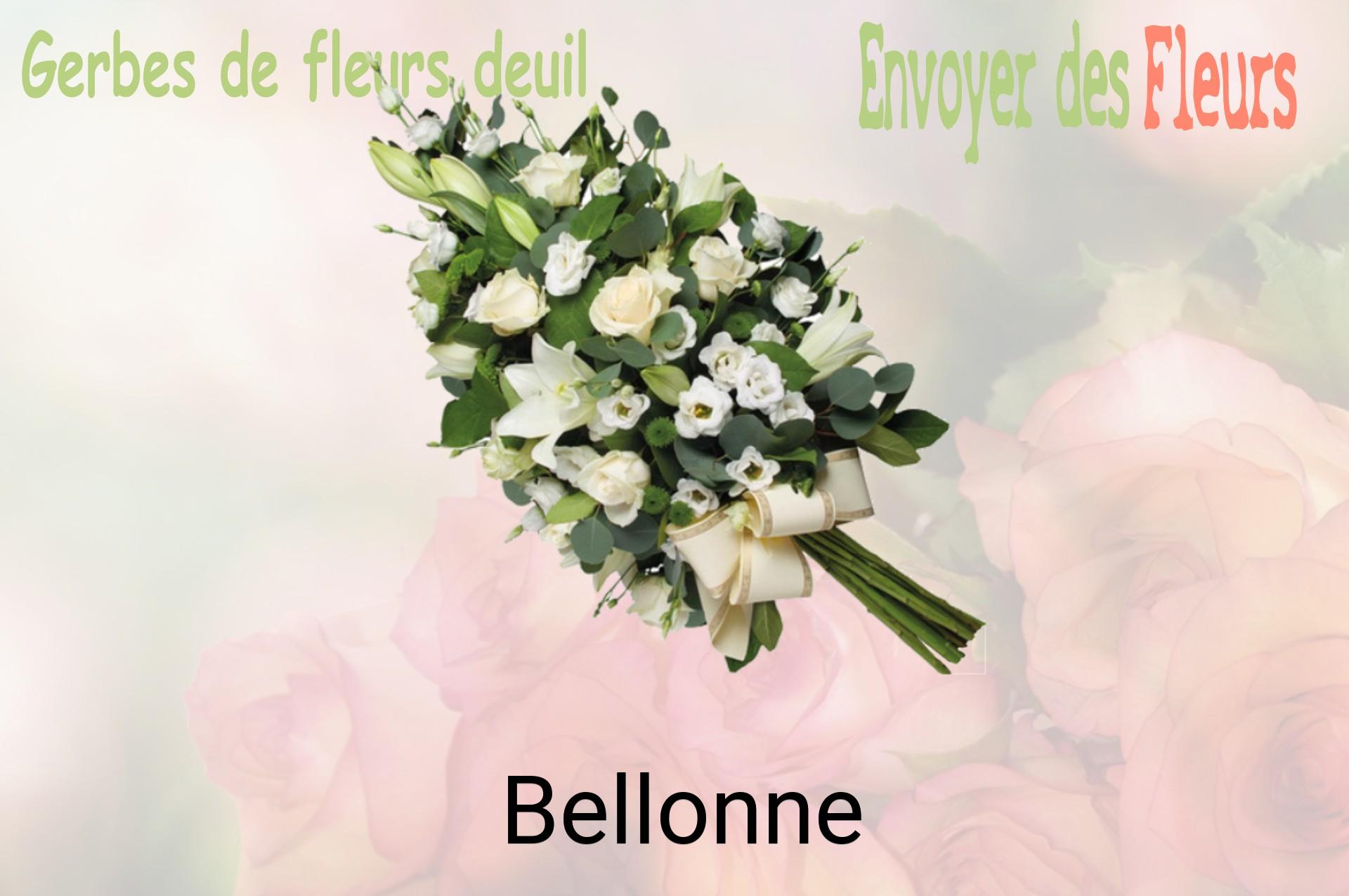 Gerbe de fleurs de deuil livrée à Bellonne